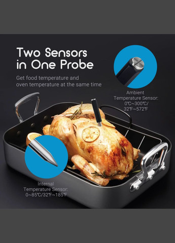 Бездротовий Bluetooth термометр щуп термощуп для м'яса духовки гриля сувіду Tempwise TNT-11-B ThermoPro (349822389)