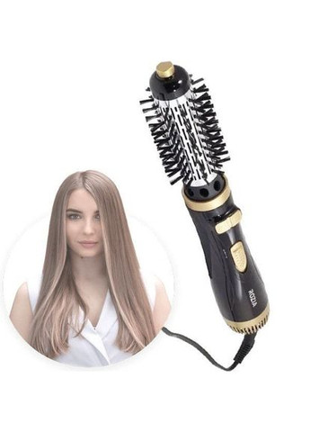 Професійний фен стайлер обертовий гребінець для сушіння/вкладки/завивки волосся з поворотним шнуром 3 температурні режими 2 Rozia (306716778)