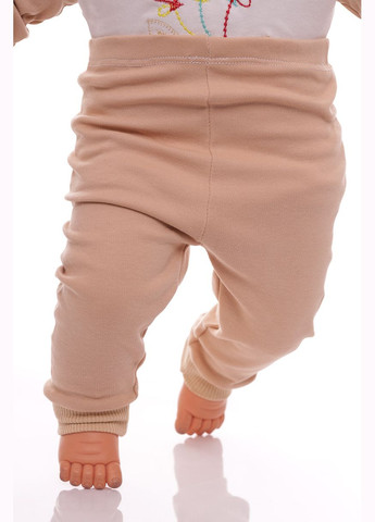 Бежевий демісезонний боді + штани з кульками 62 см (29868) BABYKROHA