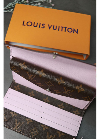 Женский кошелеккоричневый + розовый конверт большой No Brand (369935581)