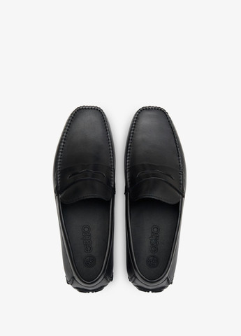 Черные мокасины, цвет черный Estro