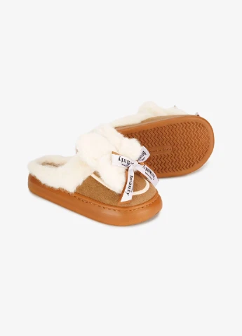 Коричневые тапочки для девочки k1362 коричневый shop (2000990836120) Scarrhett