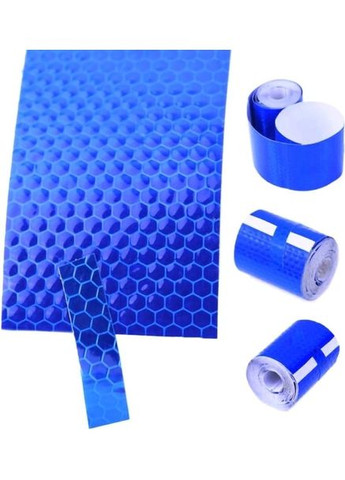 Стрічка світловідбивна самоклеюча 5 см 3 м Синій (050486) GIF (346263091)