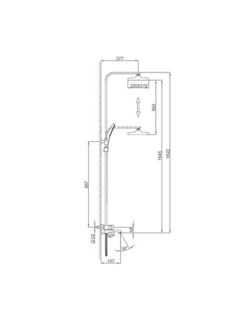 Душевая система F2476-9, 3 функции, поворотный излив, латунь, оружейная сталь Frap (372994948)