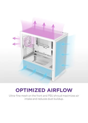 Корпус H3 Flow White без БП (CC-H31FW-01) NZXT (376826323)