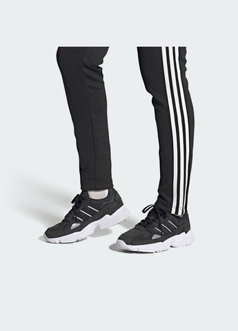 Кроссовки Falcon adidas чёрные всесезоны (305842276)