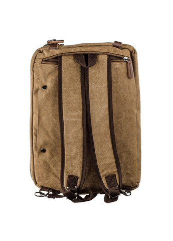 Рюкзак трансформер дорожная сумка мужская с отделением для ноутбука песочная текстильная 20146 Vintage (362417824)