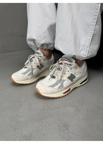 КРОСІВКИ ЖІНОЧІ NEW BALANCE 991 BEIGE GREY НЬЮ БЕЛАНС 991 No Brand сірі демісезони (368868684)