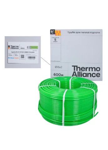 Труба PE-RT EVOH Green 5 слоев 16х2 мм (600 м) Thermo Alliance (346492842)