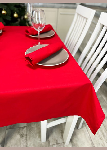 Водоотталкивающая Скатерть новогодняя " однотон" 110х110 см (+ 4 салфетки 30х40) No Brand (317275535)