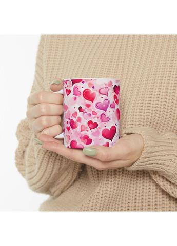 Керамическая чашка с дизайном "Палитра сердец" - 12 No Brand (368671695)