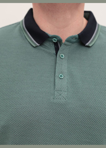 Поло чоловіче зелене в крапку великі розміри MarcoStar Пряма (330012937)