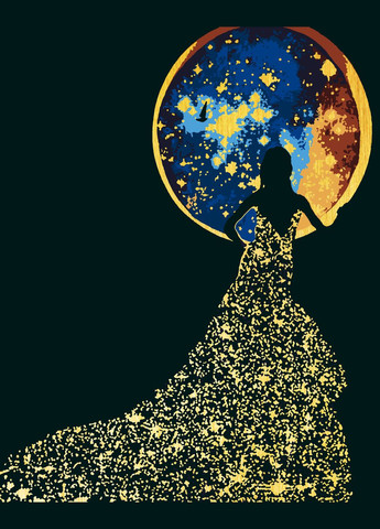 Картина по номерам Звездная красавица 40x50 см (RB-1074) Riviera Blanca (316090807)