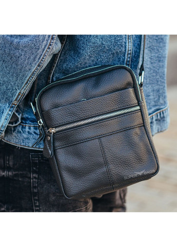 Чоловіча шкіряна сумка через плече 22х19х5 см Tiding Bag (315868893)