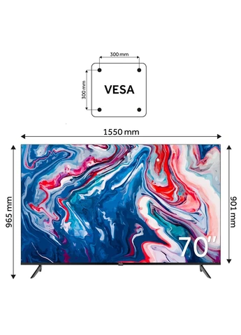 Телевизор H70K801UG 70" 4K Google TV HDMI 2.1 Haier (402286579)