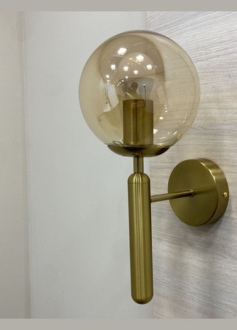 Настінний світильник/бра з кулею 15см (999-W2015F-1 BRZ+BR) No Brand (370070138)