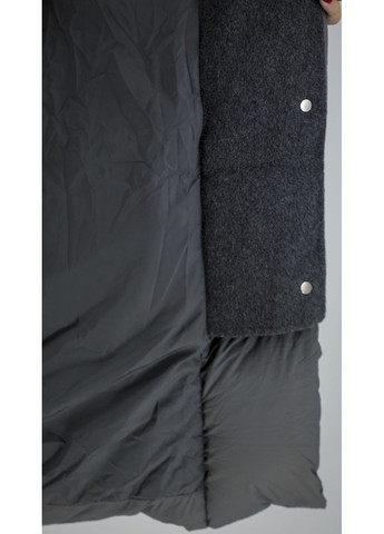 Серый зимний Пуховик No Brand