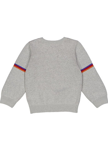 Серый зимний детский вязаный свитер для девочки серый меланж (25111271) джемпер Green Cotton