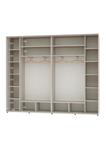 Шкаф-купе трехдверный 300*45*230 Кашемир 2 ДСП/Зеркало с пескоструйным рисунком Люкс-149 Алекса (360435993)