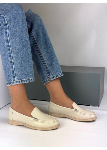 Україна 348 Туфли Кожаные Бежевые бежевый з натуральная кожа, украина — демисезон (335009311)