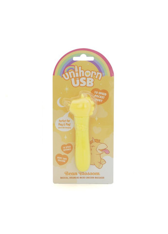 Вибратор-единорожка USB Bullet - Bean Blossom, виброшар, USB-зарядка - CherryLove Unihorn (369666149)