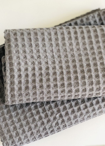 Вафельное полотенце для бани и душа, размер 70×140 см Vishnya темно-серый