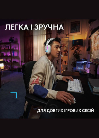 Гарнитура G522 LightSpeed Wireless Gaming Headset White (981-001550) Logitech (341490078)