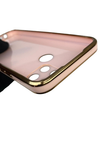 Чехол для C30 с защитой камеры с золотой окантовкой на реалми с30 пудровый gs1 Realme (366234673)