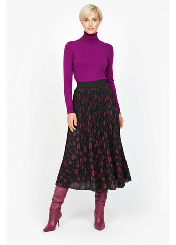 Трикотажна двостороння спідниця міді Бордовий Forza Viva (363261562)