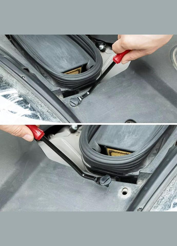 Набір автомобільних знімачів 3 в 1 інструменти для зняття пластикових кліпс, заклепок та інших кріплень в чохлі (R051376) Bluefield (349844269)