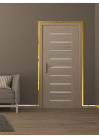 Дзеркальні наклейки інтер'єрні акрилові на стіну декоративні Молдинг-50 5х240 см 2 шт. Золото Ваша Світлість (366334620)