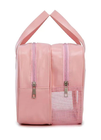 Косметичка органайзер сумка несессер для косметики аксессуаров мелких вещей экокожа 28х17х13 см (476655-Prob) Розовая Unbranded (286761669)