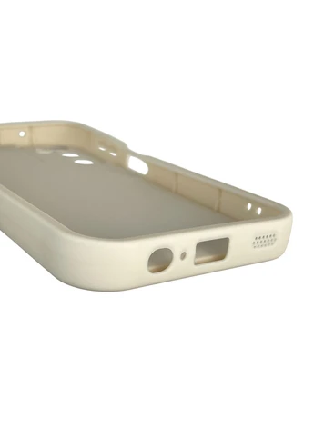 Чохол силіконовий оригінальний Soft Touch з 3D принтом злого кота для Galaxy A14 4G (SM-A145F) молочний (Повний захист камери) Samsung (378975914)
