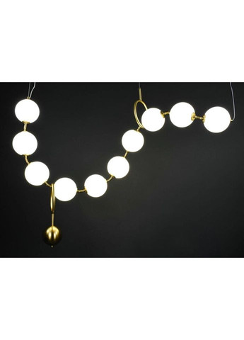 Люстра светодиодная подвесная LED светильник для квартиры на потолок лэд 27205 Латунь 30-160х20х150 см. Sunnysky (335975273)