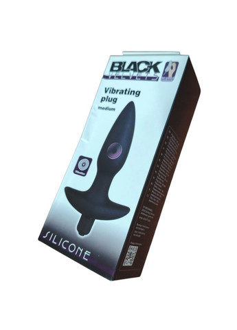 Анальная пробка Black Velvet Vibrating Plug Medium силиконовая с вибрацией для стимуляции Orion (356509018)