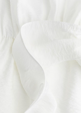 Белое кэжуал платье H&M однотонное