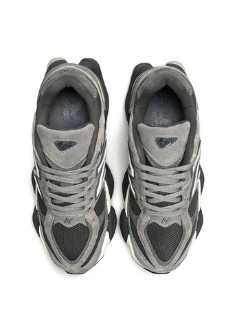 Серые демисезонные кроссовки мужские new balance No Brand 9060 Grey White