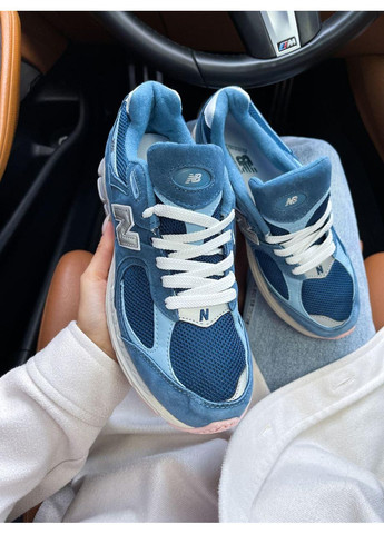 Білі Осінні кросівки чоловічі new balance 2002r hazy blue нью беланс 2002r No Brand