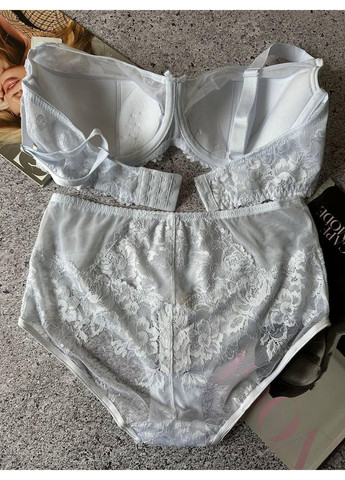 Білий білий комплект жіночої білизни Lanny Mode