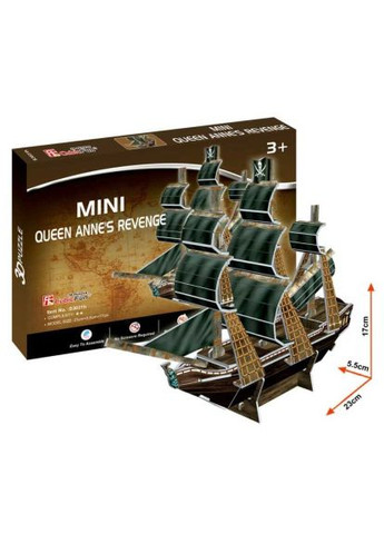 Пазл Cubic Fun 3D Корабль Месть Королевы Анны серия мини (S3031h) CubicFun 3D Корабель Помста Королеви Анни серія міні (366070360)