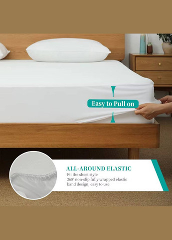 Наматрацник Водонепроникний чохол для ліжка з гумкою по периметру 140х190 см No Brand (335413476)