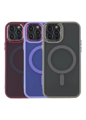 Чехол TPU+PC Space Magnetic Color with Magsafe для iPhone 12 Pro Max Цвет Grey No Brand Apple iPhone 12 Pro Max (336149251)