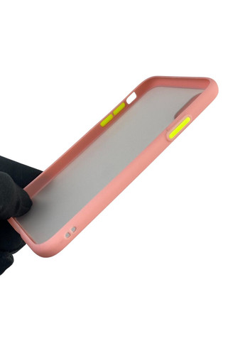 Чохол для телефона iPhone X з високими бортами із захистом камери на айфон х персиковий Apple (366235668)