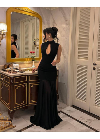 Чорна святковий, коктейльна, вечірня, кежуал жіноча сукня FINO Mode