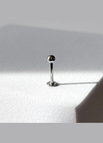 Серьга для пирсинга Лабрет с шариком подходит для губ и ушей хирургическая сталь 316L Сталистый 9.5 мм x 2.8 мм Pr00015 Finding (315799802)