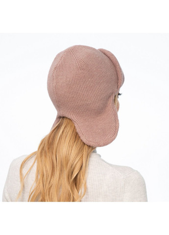 Шапка вушанка жіноча акрил бежева IDA LuckyLOOK 021-723 (322790914)