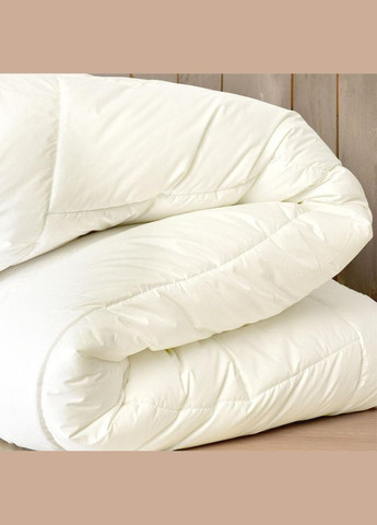 Ковдра зимова вовняна 140х210 см Wool Premium бавовна подвійна шерсть натуральна супер тепла IDEIA (334726930)