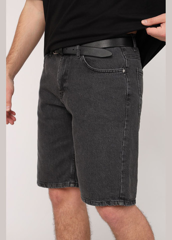Шорты джинсовые мужские цвет темно-серый CB-00277363 INTERCODE (332767950)