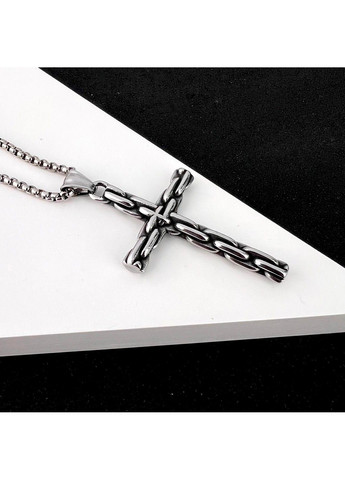 Крестик из нержавеющей медицинской стали PSC-081 No Brand (351503718)