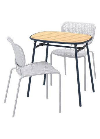 Стіл і 2 стільці ІКЕА DUVSKÄR / DUVSKÄR 76 см (s49544774) IKEA (293242017)